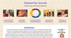 Desktop Screenshot of diamondwayayurveda.com